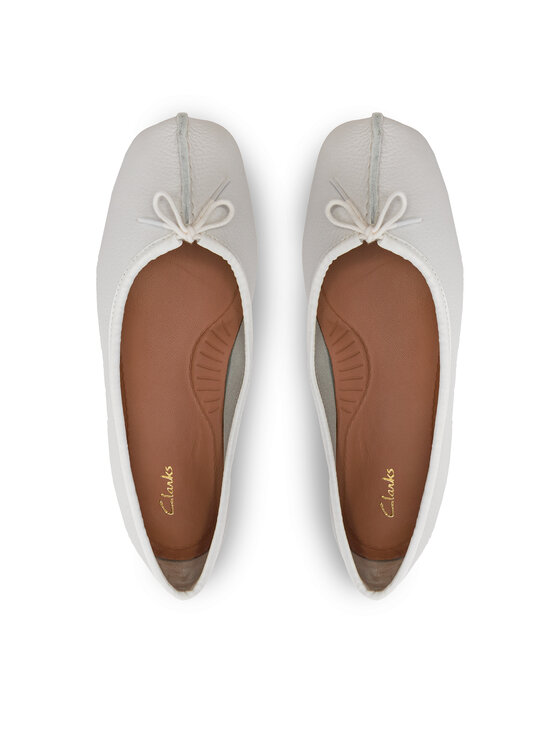 Clarks Clarks Baleríny Freckle Ice 203544554 Bílá