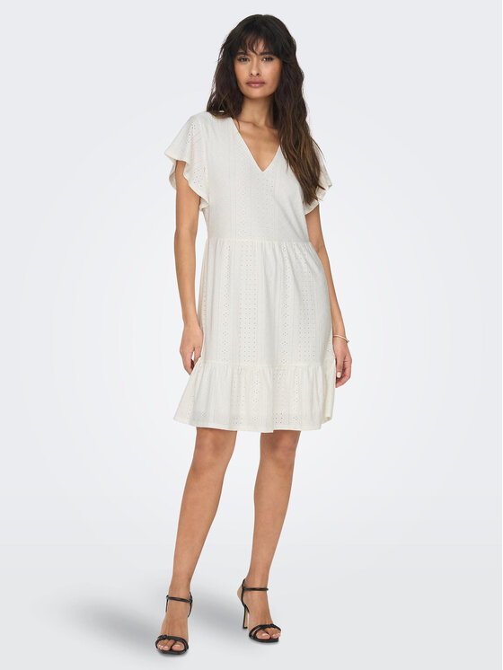 ONLY ONLY Haljina za svaki dan 15289687 Bijela Regular Fit