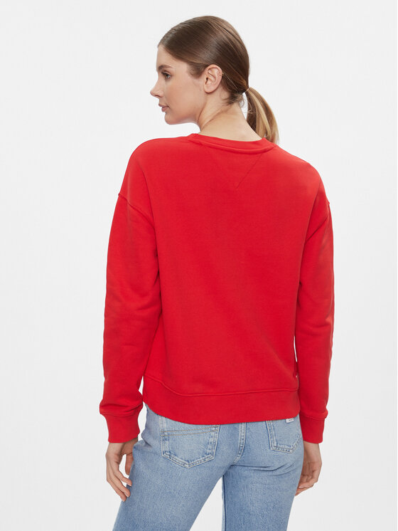 Tommy Jeans Tommy Jeans Суитшърт Badge DW0DW17325 Червен Regular Fit
