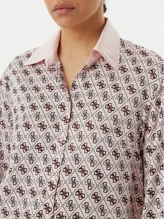 Guess Guess Košile W4YH47 WF1T2 Růžová Regular Fit