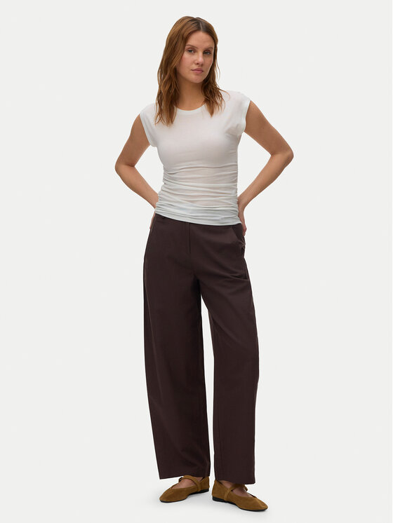 Vero Moda Vero Moda Tričko Avasarah 10342876 Biela Slim Fit