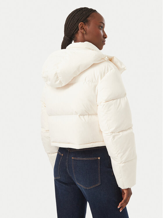Tommy Jeans Tommy Jeans Pūkinė striukė Alaska DW0DW18609 Balta Cropped Fit