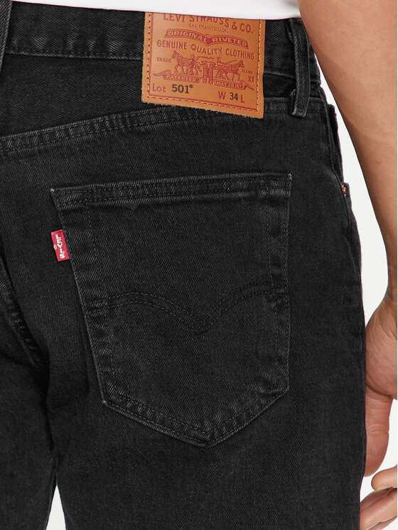 Levi's® Levi's® Džinsiniai šortai 501® Hemmed 36512-0224 Juoda Regular Fit