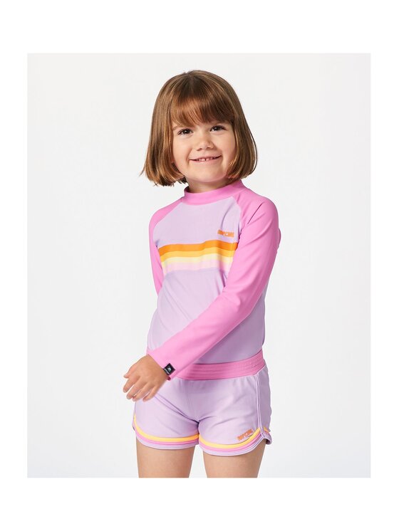Rip Curl Rip Curl Koszulka do pływania Rainbow Tide Ls Rash Vest-Girl Różowy