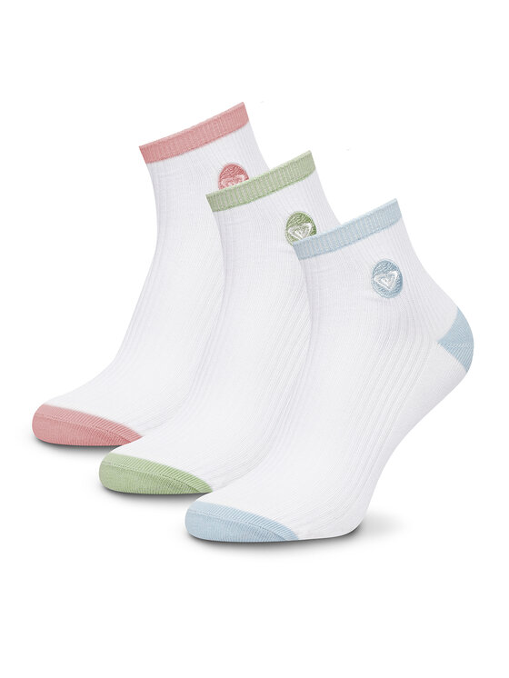Roxy Roxy Șosete lungi AS_ROXY_04Z_SS25 (3-PACK) Alb