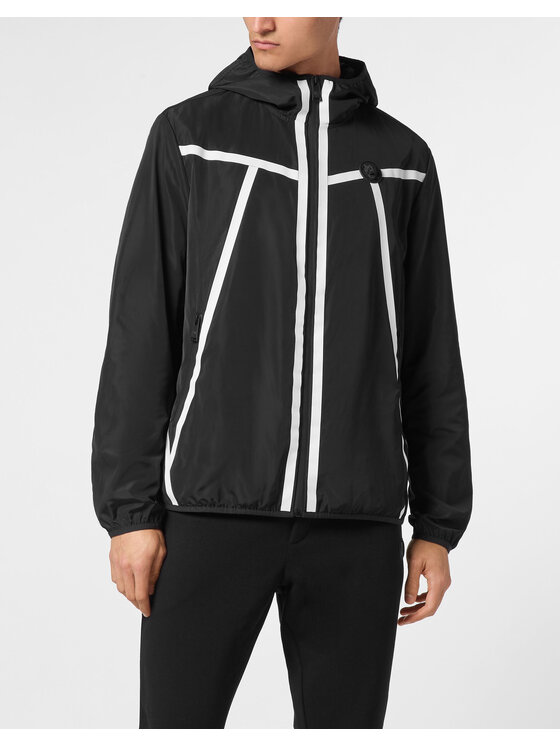 Plein Sport Plein Sport Giacca a vento 14209 Nero Regular Fit