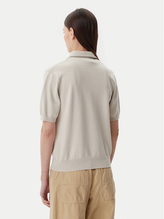 Napapijri Napapijri Тениска с яка и копчета NP0A4IFJ Бежов Regular Fit