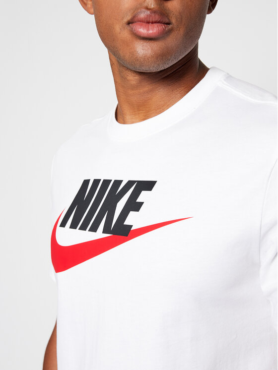 Nike Nike T-Shirt Icon Futura AR5004 Biały Regular Fit