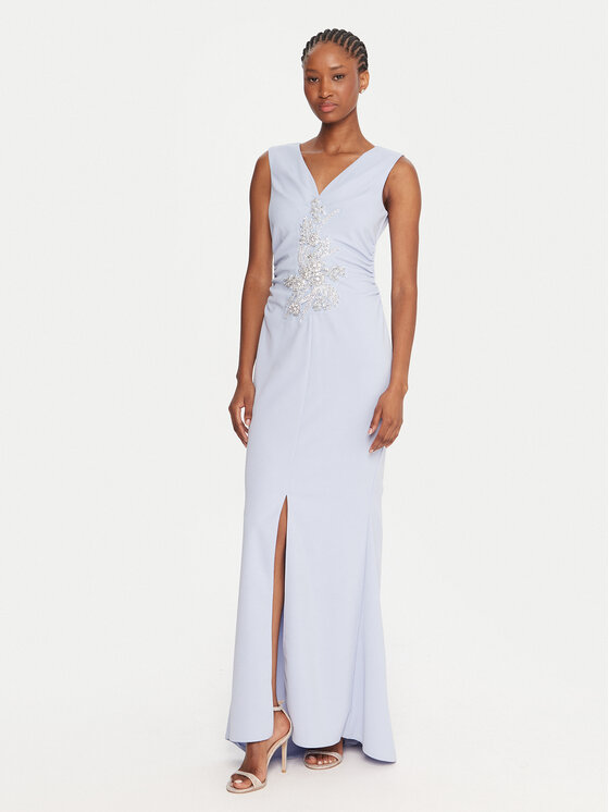 Rinascimento Rinascimento Večerní šaty CFC0123081003 Světle modrá Regular Fit