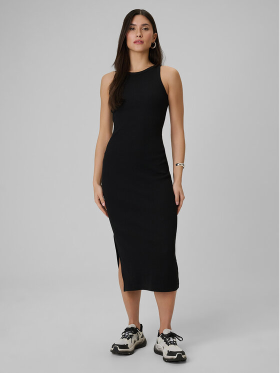 4F 4F Sukienka codzienna SPORTS CLUB Czarny Slim Fit
