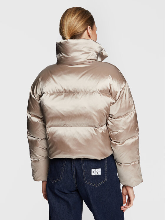 Calvin Klein Calvin Klein Pehelykabát Shine K20K205007 Bézs Regular Fit