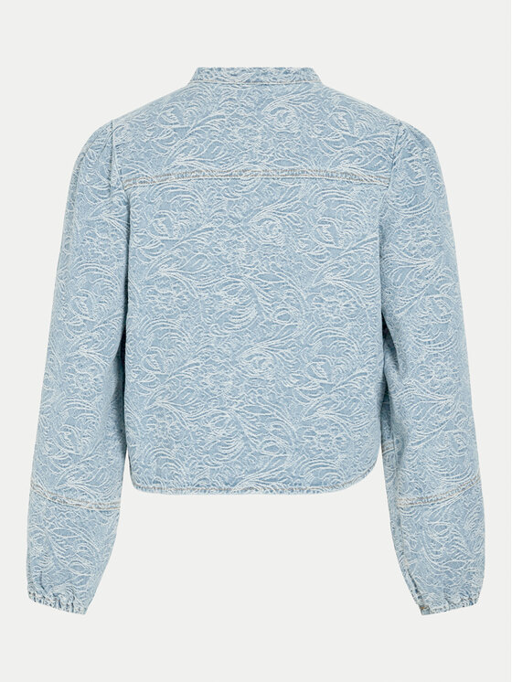 Vila Vila Jeanshemd Chris 14103484 Blau Regular Fit