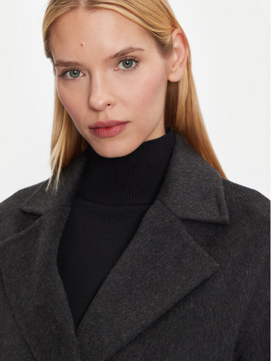 Silvian Heach Silvian Heach Вовняне пальто GPA24016CP Сірий Regular Fit