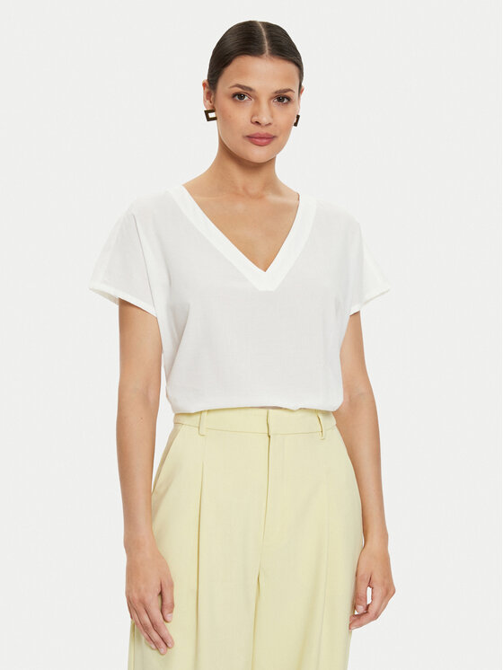 Mustang Mustang Тишърт Elsberry 1015086 Бял Relaxed Fit