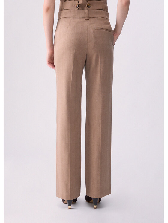 Liu Jo Liu Jo Pantalone da abito WF6177T732AL9179 Beige Regular Fit