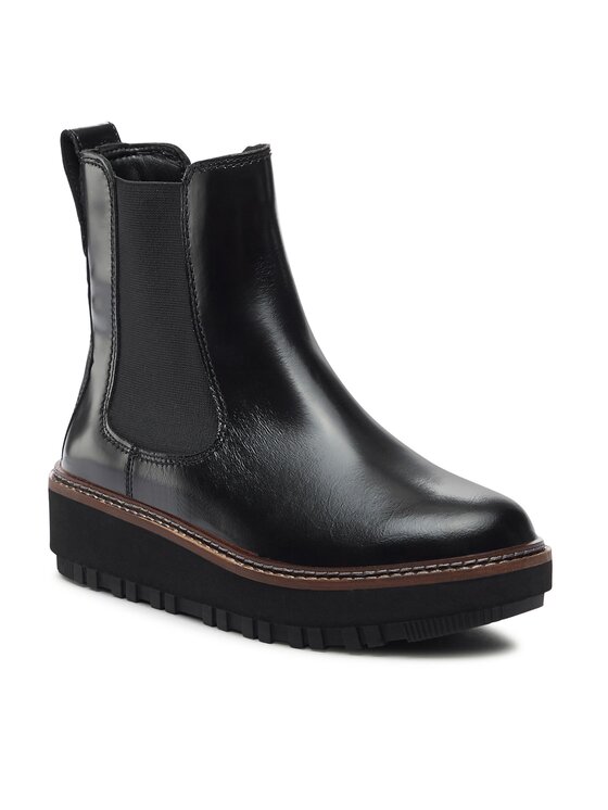 Clarks Clarks Kotníková obuv s elastickým prvkem Orianna W Up 261748214 Černá