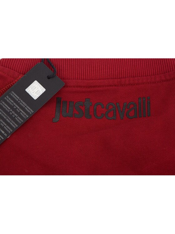 Just Cavalli Just Cavalli Bluza S01GU00 44 Bordowy Regular Fit