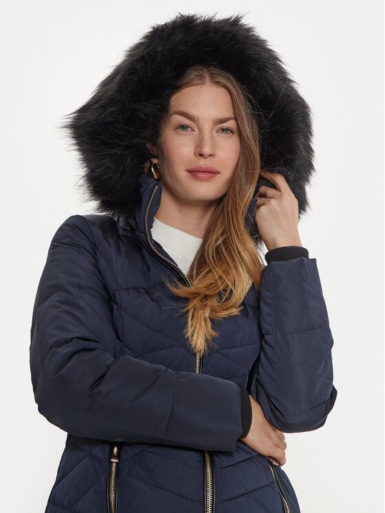 Morgan Morgan Kurtka puchowa 242-GCLEO Granatowy Regular Fit