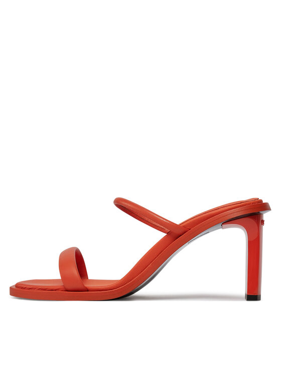 Calvin Klein Calvin Klein Šľapky Padded Curved Stil Slide 70 HW0HW01992 Červená