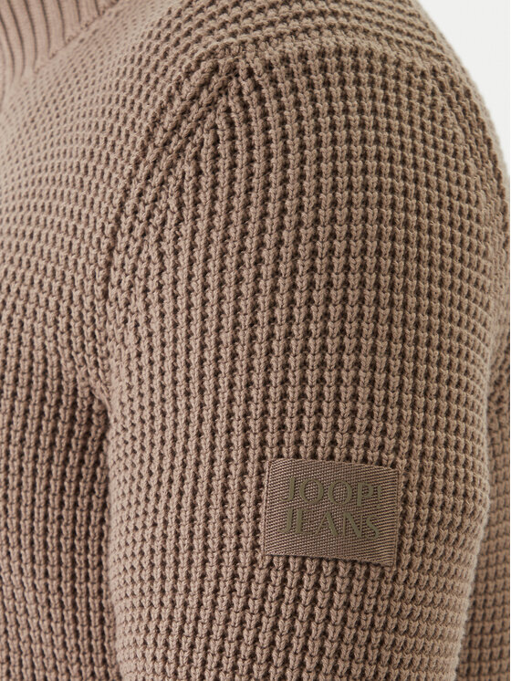JOOP! Jeans JOOP! Jeans Pletena jopica Hajoros 30047664 Bež Modern Fit