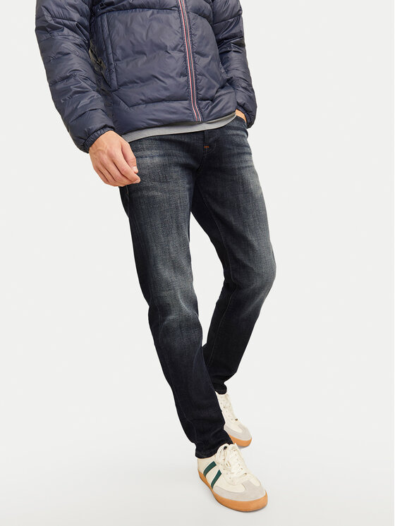 Jack & Jones Jack & Jones Jeansy Mike 12263530 Granatowy Tapered Fit