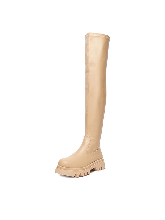 DeeZee DeeZee Overknees 13226-7 Beige
