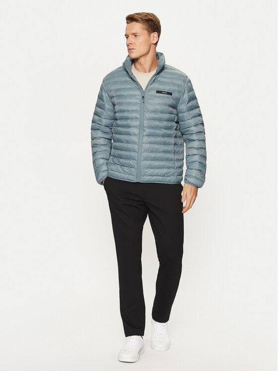 Calvin Klein Calvin Klein Kurtka puchowa Quilted Lw Jacket K10K113474 Niebieski Regular Fit