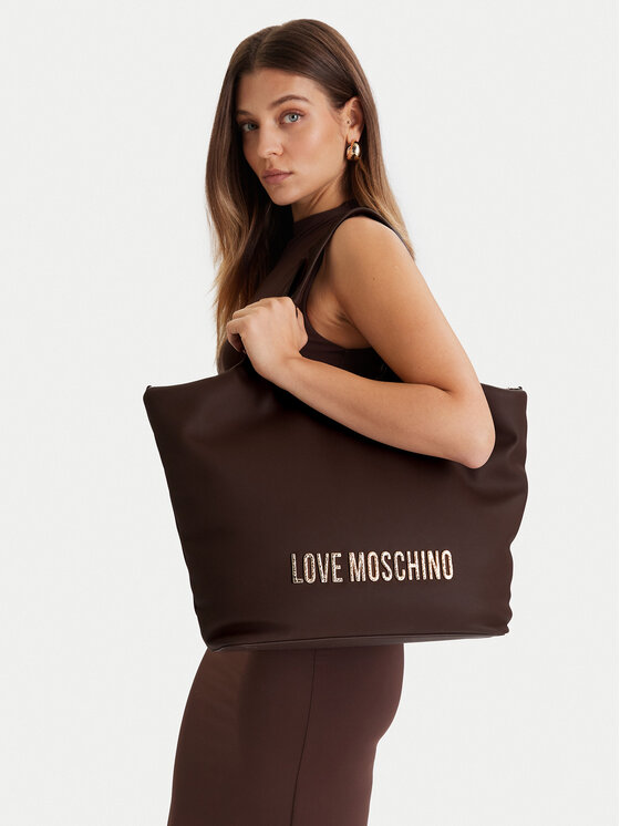LOVE MOSCHINO LOVE MOSCHINO Дамска чанта JC4396PP0NKD031A Кафяв