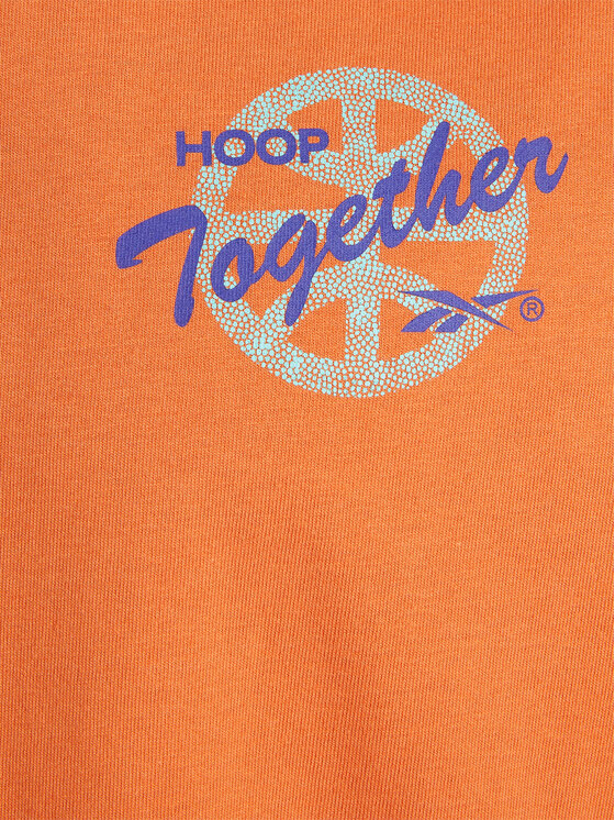 Reebok Reebok T-shirt Reebok Basketball All Are Welcome Here Hoop Together T-Shirt HN5800 Narančasta Relaxed Fit