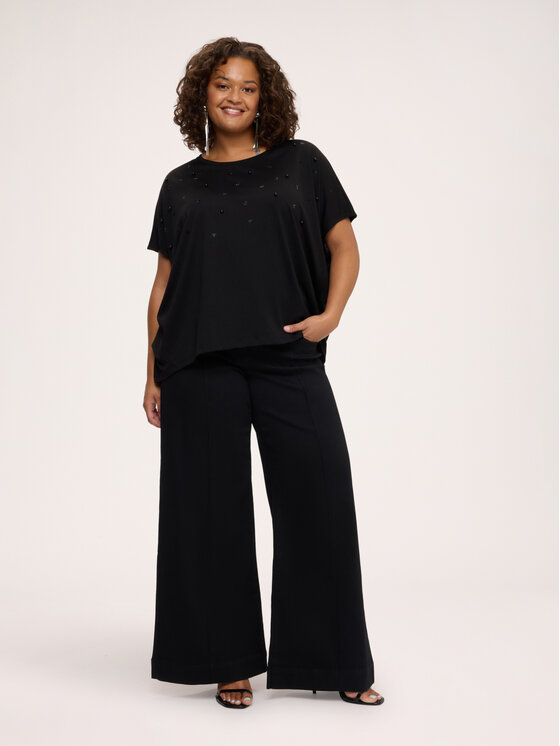 Fiorella Rubino Fiorella Rubino T-shirt G020E000361N033 Nero Over Fit