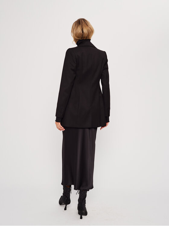 Marlu Marlu Marynarka ANORI Czarny Classic Fit