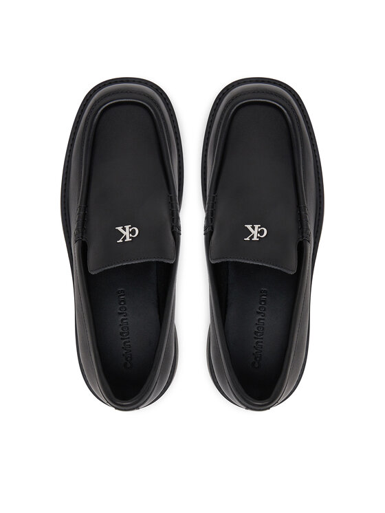 Calvin Klein Jeans Calvin Klein Jeans Slipper Chunky Cupsole Ru Patch Lth YW0YW01862 Schwarz
