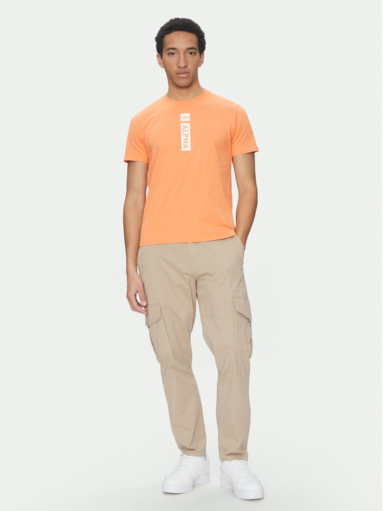 Alpha Industries Alpha Industries T-Shirt 146509 Oranžová Regular Fit