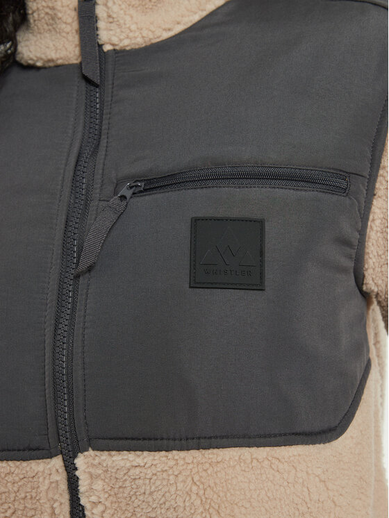 Whistler Whistler Флісовий реглан Sprocka W Teddy Fleece W243214 Бежевий Regular Fit