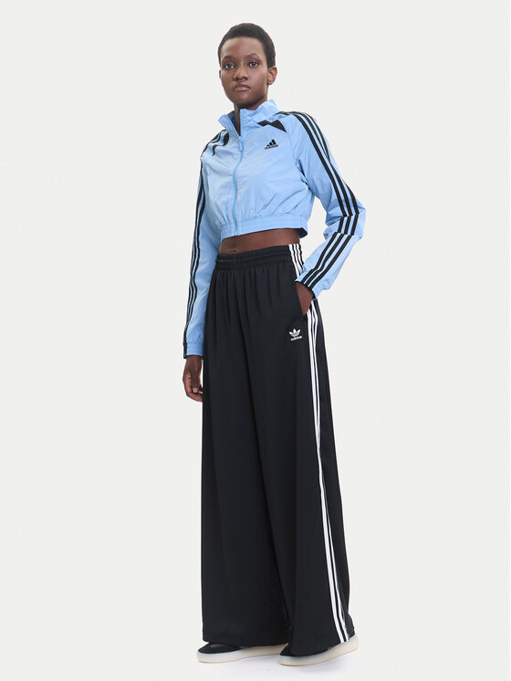 adidas adidas Pantaloni trening adicolor Satin IU2520 Negru Wide Leg