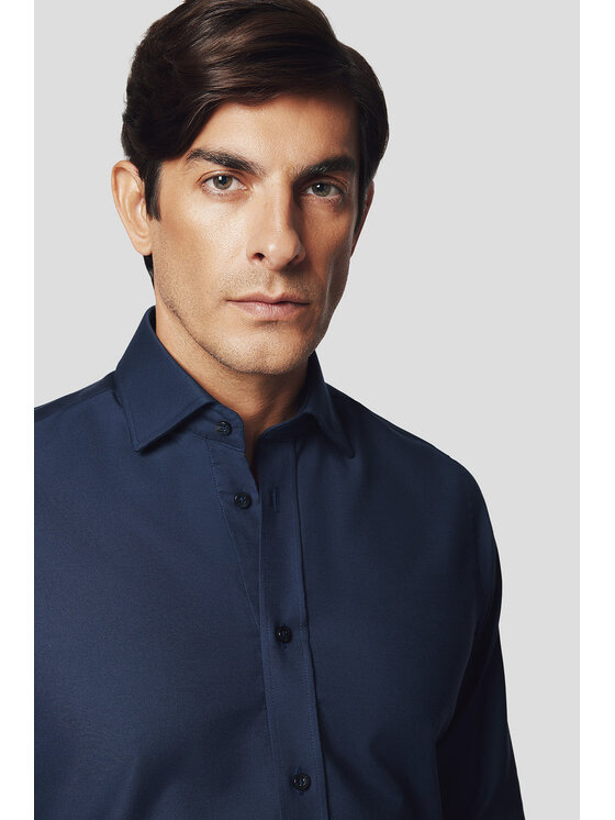 Lancerto Lancerto Koszula Malin KO073224000028 Granatowy Slim Fit