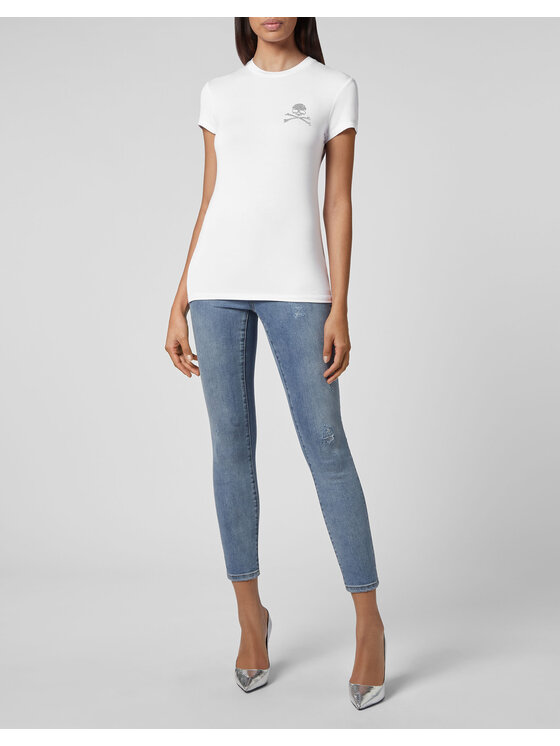 PHILIPP PLEIN PHILIPP PLEIN T-shirt 5867 Bianco Regular Fit