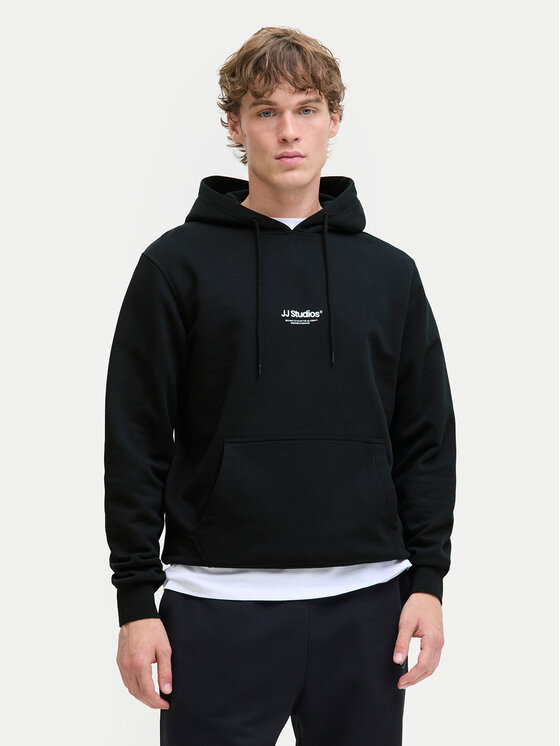 Jack&Jones Jack&Jones Majica dugih rukava Soho 12278789 Crna Relaxed Fit