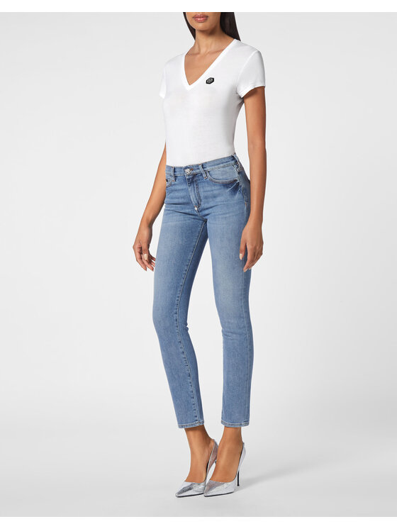 PHILIPP PLEIN PHILIPP PLEIN Jeansy 1715 Světle modrá