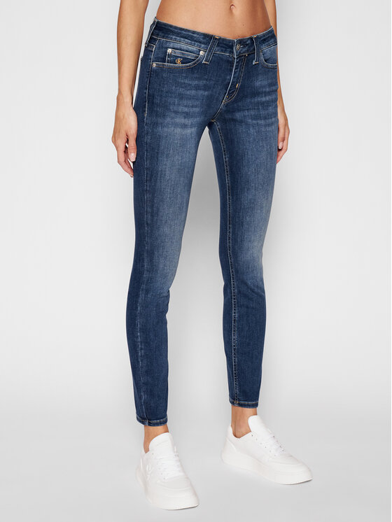 Calvin Klein Jeans jeansy_skinny_fit Ckj 011 J20J214098 Tamsiai mėlyna  Skinny Fit • Modivo.lt
