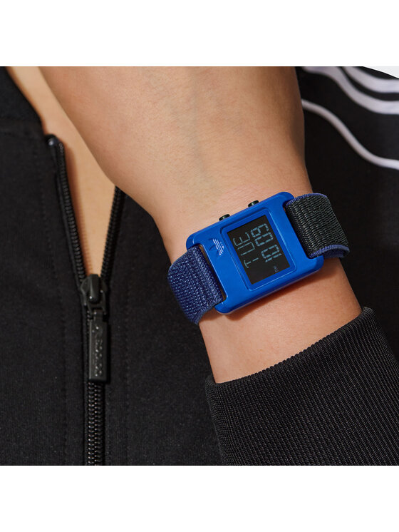 adidas Originals Hodinky Retro Pop Digital Watch AOST23066 Modrá