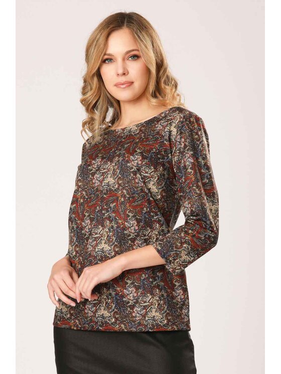 QUIOSQUE QUIOSQUE Halenka JOINT BLOUSE Barevná Regular Fit