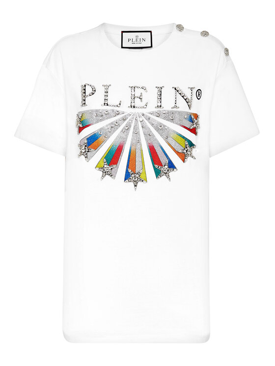 PHILIPP PLEIN PHILIPP PLEIN Tričko 3367 Biela Regular Fit