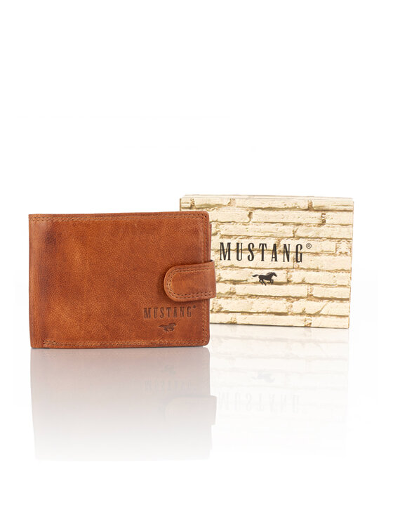 Mustang Mustang Portfel męski DENIMO WALLET Brązowy