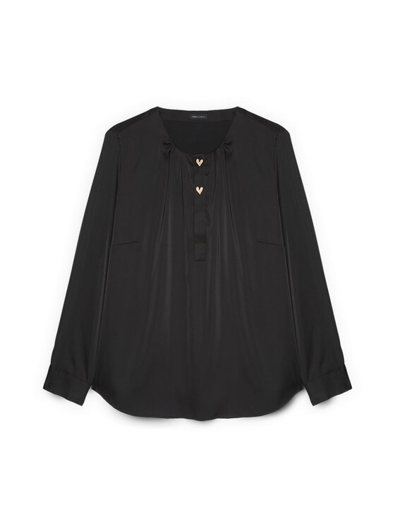 Fiorella Rubino Fiorella Rubino Bluzka 2046T002428N033 Czarny A-Line Fit