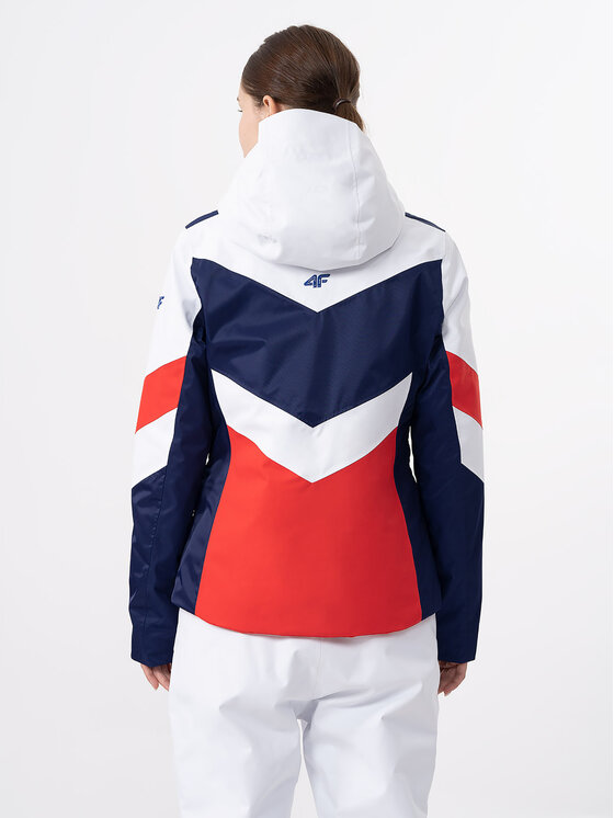 4F 4F Smučarska jakna 4FAW23TTJAF338 Rdeča Slim Fit