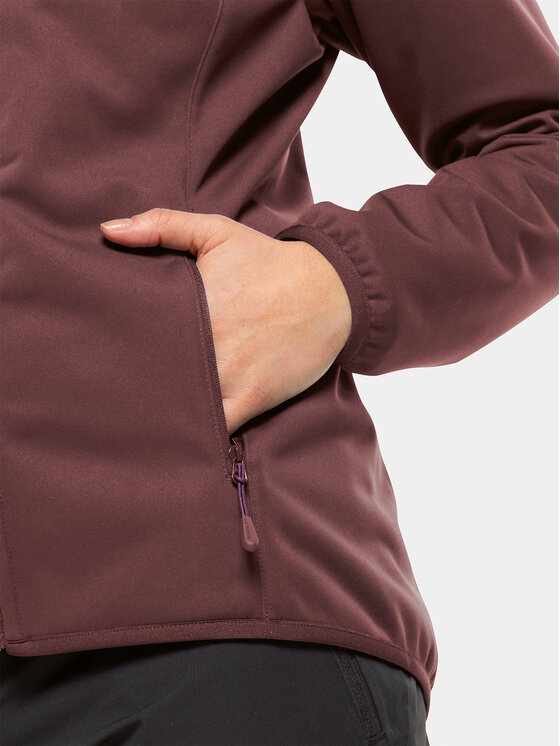 Jack Wolfskin Jack Wolfskin Куртка softshell Windhain Hoody 1307481 Бордовий Regular Fit