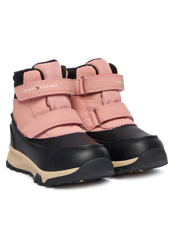Tommy Hilfiger Tommy Hilfiger Śniegowce Velcro Bootie T1A5-34048-1592 M Czarny