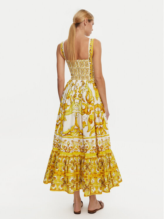 Dolce&Gabbana Dolce&Gabbana Літня сукня F6AEIT HH5A1 Жовтий Regular Fit