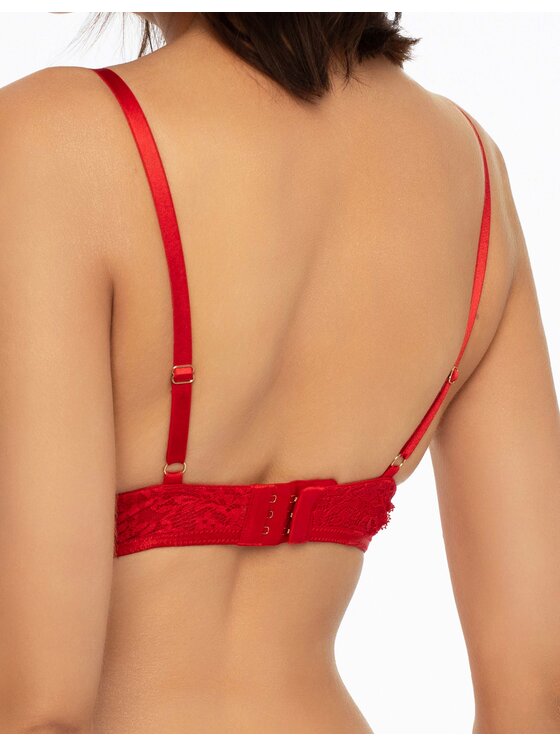 Esotiq Esotiq Biustonosz push-up 41181-33X Czerwony